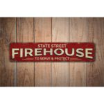 State-Fire-House-Premium-Quality-Rustic-Metal-Sign-Images