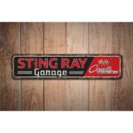 Sting-Ray-Garage-Sign-Premium-Quality-Rustic-Metal-Sign-Images