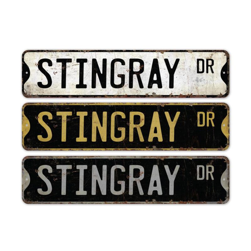 Stingray-Premium-Quality-Rustic-Metal-Sign-2