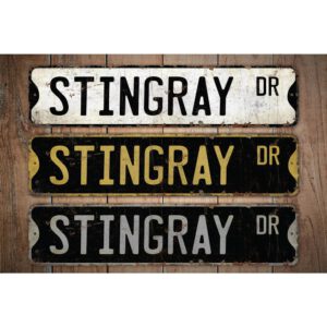 Stingray-Sign-Premium-Quality-Rustic-Metal-Sign-Images