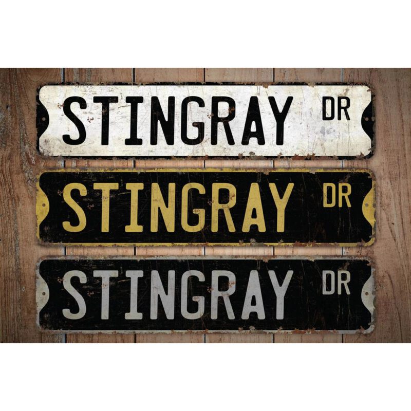 Stingray-Sign-Premium-Quality-Rustic-Metal-Sign-Images