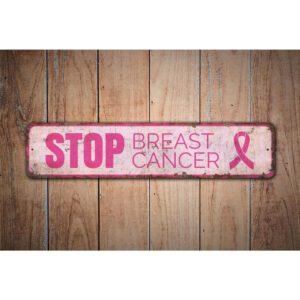 Stop-Breast-Cancer-Premium-Quality-Rustic-Metal-Sign-Images