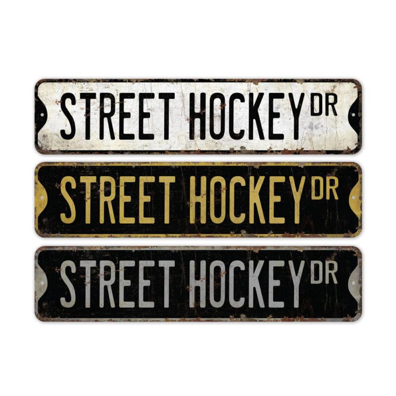 Street-Hockey-Premium-Quality-Rustic-Metal-Sign-2