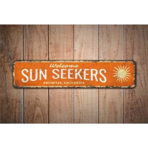 Sun-Seekers-Sign-Premium-Quality-Rustic-Metal-Sign-Images