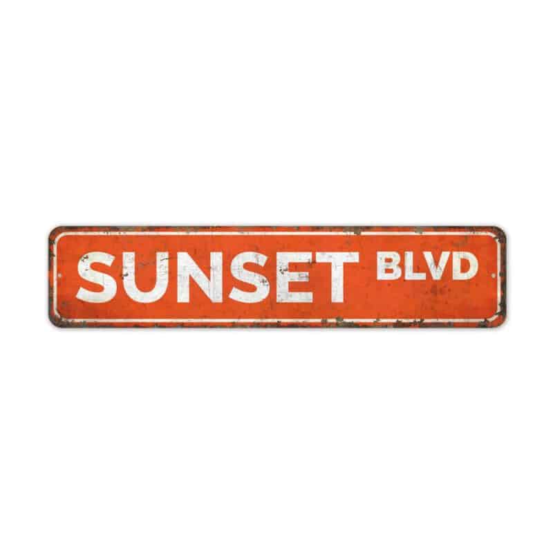 Sunset-Boulevard-Sign-Premium-Quality-Rustic-Metal-Sign-2