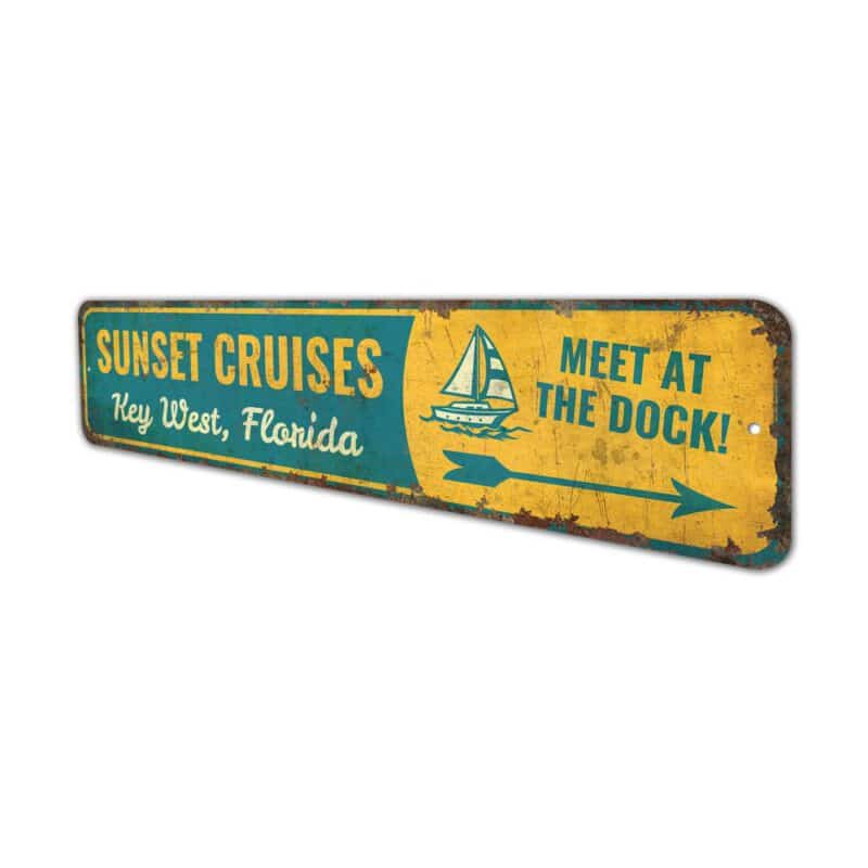 Sunset-Cruises-Sign-Premium-Quality-Rustic-Metal-Sign-4