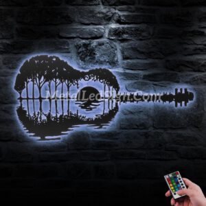 Sunset-Guitar-Player-Metal-Wall-Art-Led-Light-1