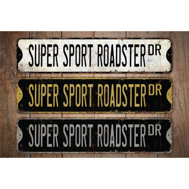 Super-Sport-Roadster-Premium-Quality-Rustic-Metal-Sign-Images