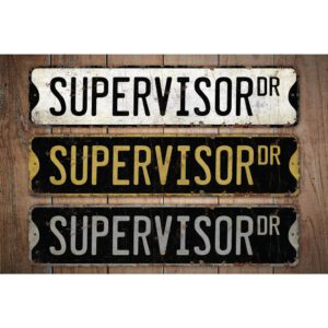 Supervisor-Premium-Quality-Rustic-Metal-Sign-Images