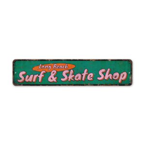 Surf-And-Skate-Sign-Premium-Quality-Rustic-Metal-Sign-2