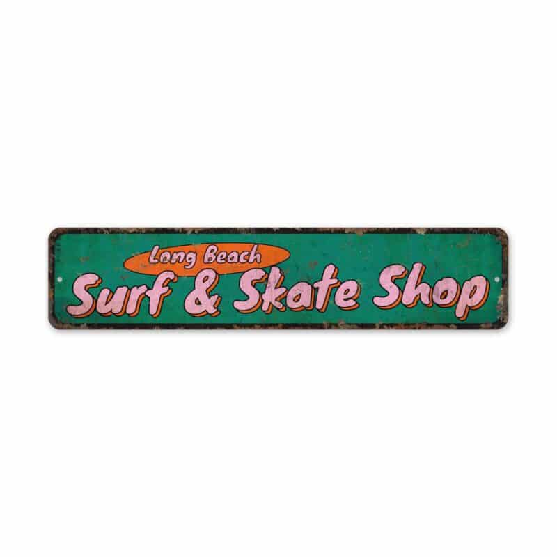 Surf-And-Skate-Sign-Premium-Quality-Rustic-Metal-Sign-2