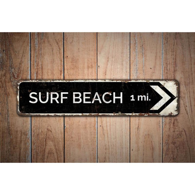 Surf-Beach-Sign-Premium-Quality-Rustic-Metal-Sign-Images