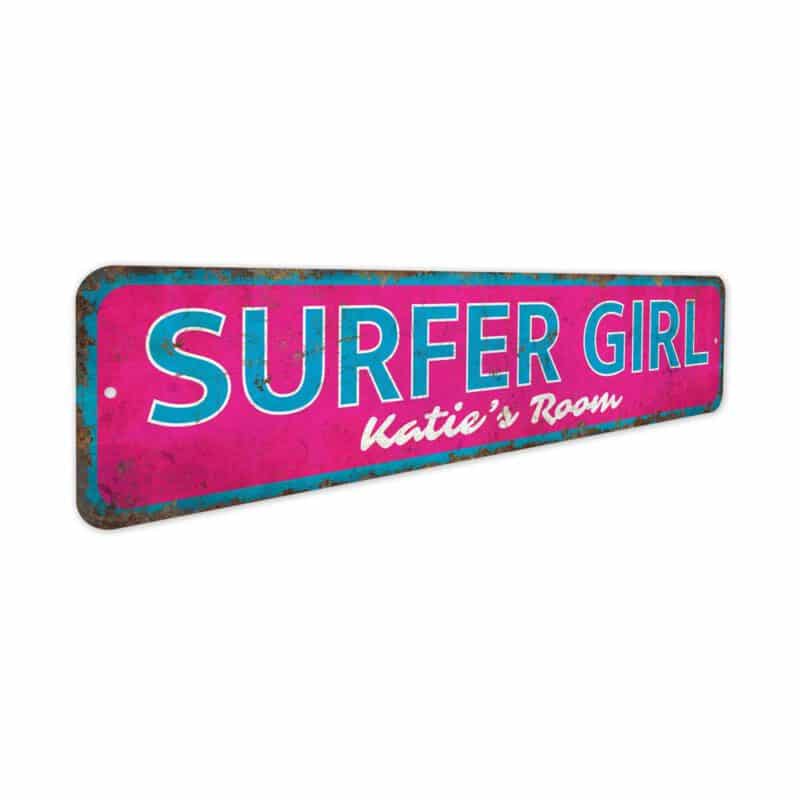 Surfer-Girl-Sign-Premium-Quality-Rustic-Metal-Sign-3