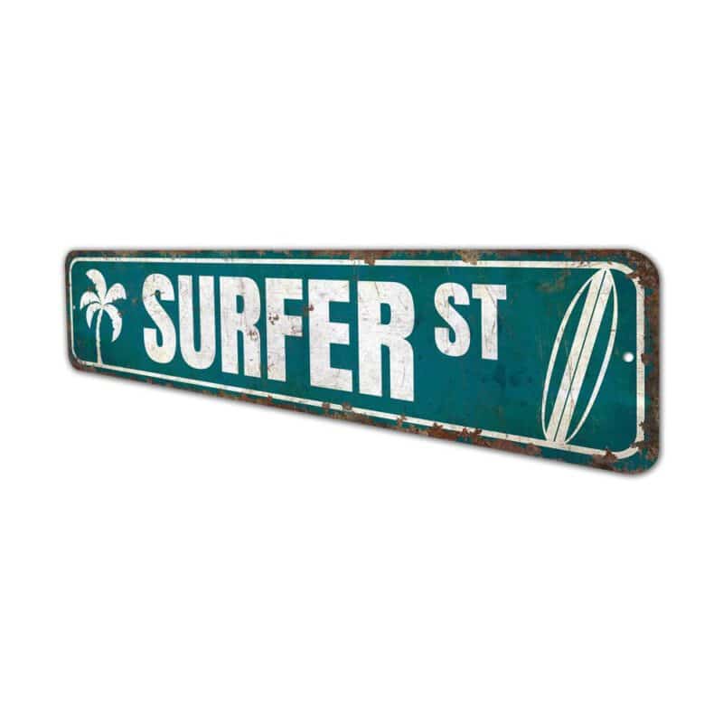 Surfer-Street-Sign-Premium-Quality-Rustic-Metal-Sign-4