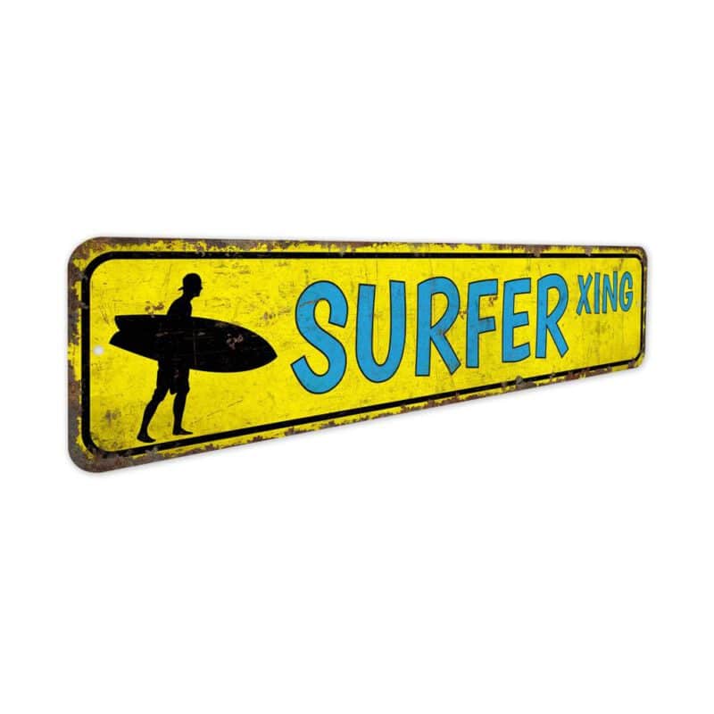 Surfer-Xing-Sign-Premium-Quality-Rustic-Metal-Sign-3