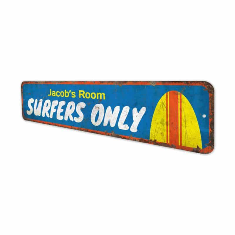 Surfers-Only-Room-Sign-Premium-Quality-Rustic-Metal-Sign-4