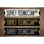 Survey-Technician-Premium-Quality-Rustic-Metal-Sign-Images