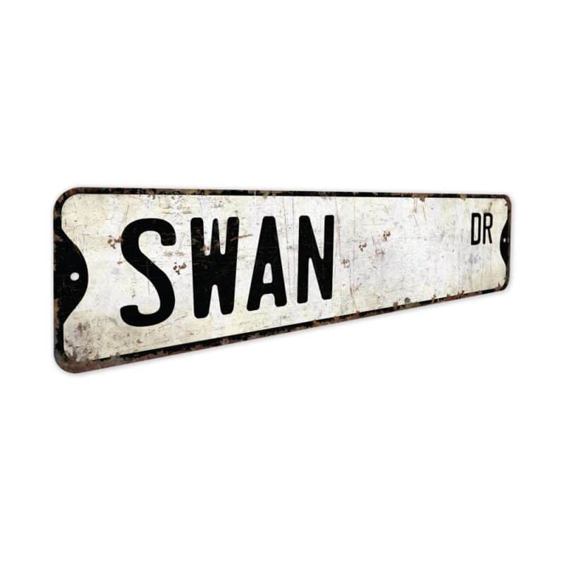 Swan-Premium-Quality-Rustic-Metal-Sign-3