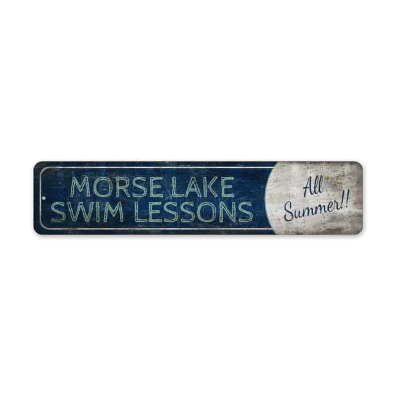 Swim-Lesson-Sign-Premium-Quality-Rustic-Metal-Sign-2