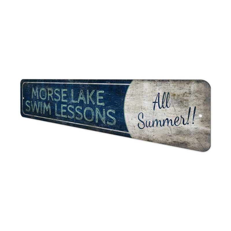 Swim-Lesson-Sign-Premium-Quality-Rustic-Metal-Sign-4