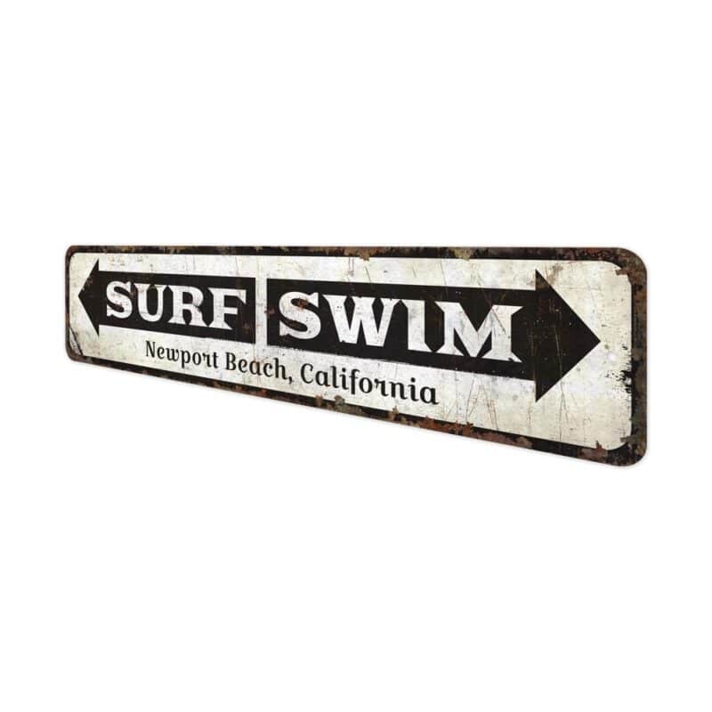 Swim-Surf-Sign-Premium-Quality-Rustic-Metal-Sign-4