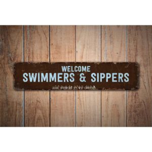 Swimmers-Sippers-Premium-Quality-Rustic-Metal-Sign-Images