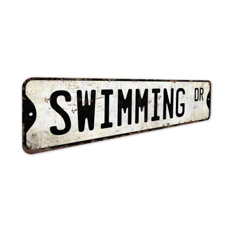 Swimming-Premium-Quality-Rustic-Metal-Sign-3