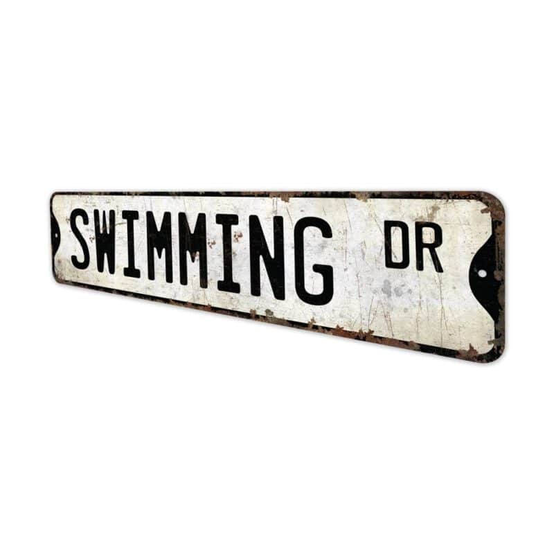 Swimming-Premium-Quality-Rustic-Metal-Sign-4