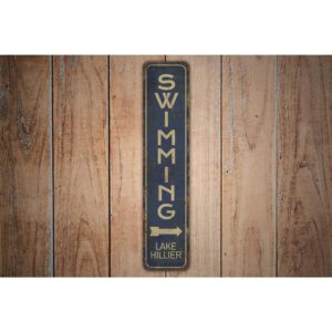 Swimming-Sign-Premium-Quality-Rustic-Metal-Sign-Images