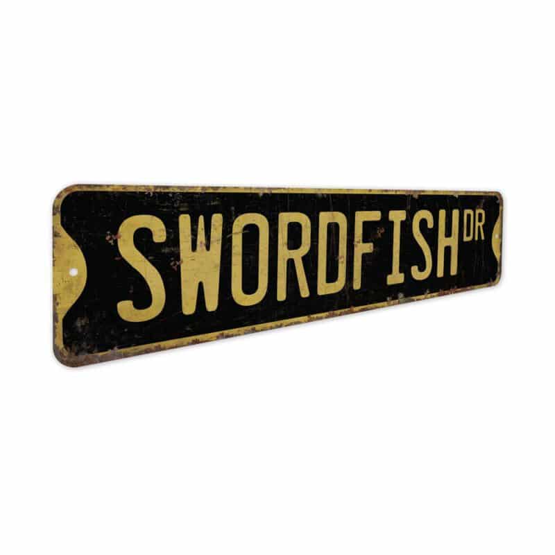 Swordfish-Premium-Quality-Rustic-Metal-Sign-5