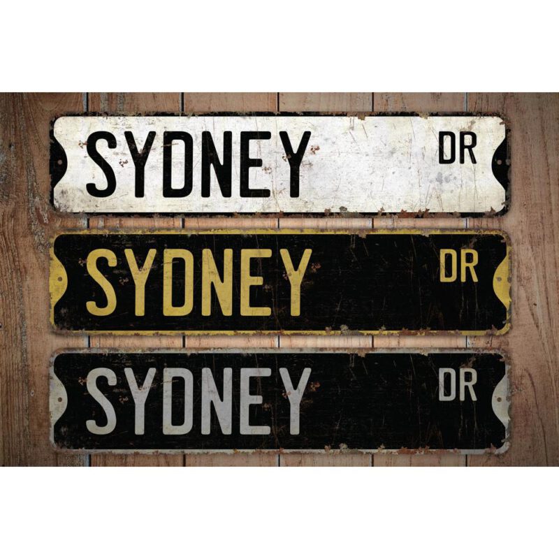 Sydney-Name-Sign-Premium-Quality-Rustic-Metal-Sign-Images