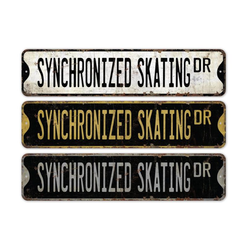 Synchronized-Skating-Premium-Quality-Rustic-Metal-Sign-2