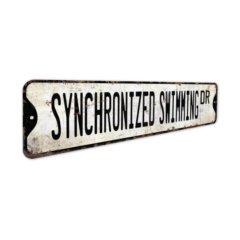 Synchronized-Swimming-Premium-Quality-Rustic-Metal-Sign-3