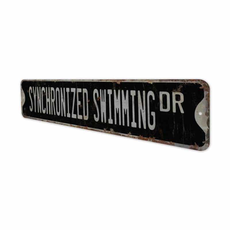 Synchronized-Swimming-Premium-Quality-Rustic-Metal-Sign-8