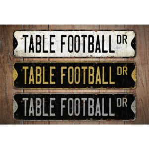 Table-Football-Premium-Quality-Rustic-Metal-Sign-Images