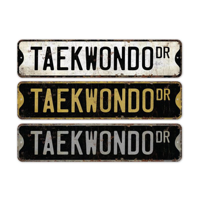 Taekwondo-Sign-Premium-Quality-Rustic-Metal-Sign-2