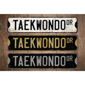 Taekwondo-Sign-Premium-Quality-Rustic-Metal-Sign-Images