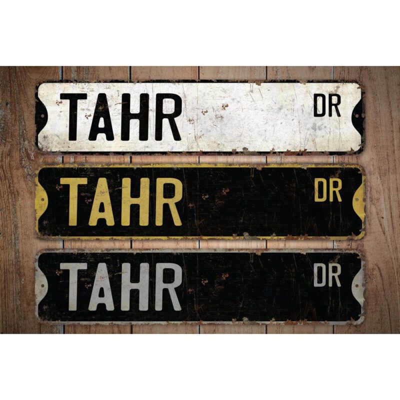 Tahr-Premium-Quality-Rustic-Metal-Sign-Images