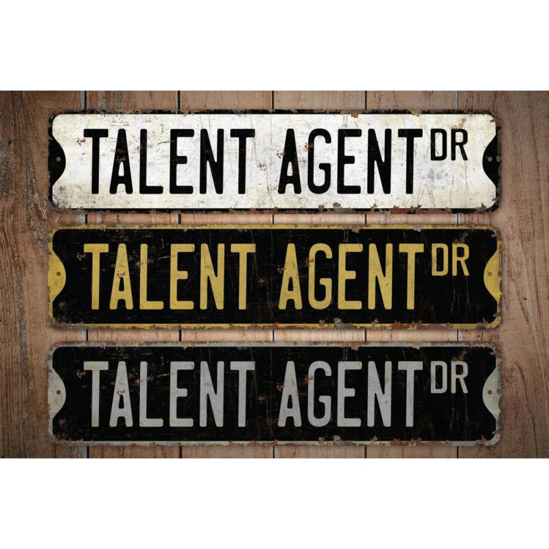 Talent-Agent-Premium-Quality-Rustic-Metal-Sign-Images