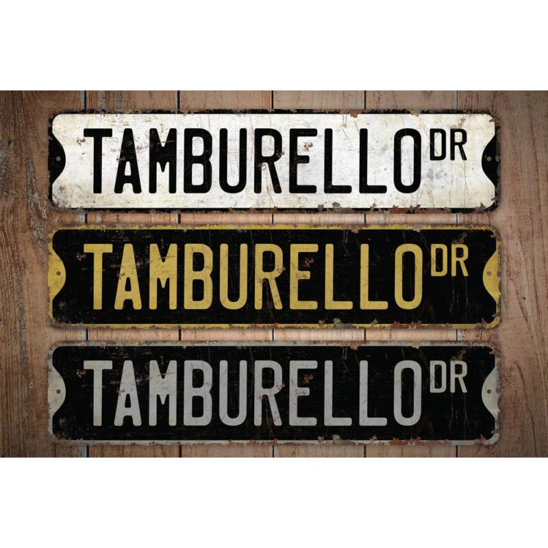 Tamburello-Premium-Quality-Rustic-Metal-Sign-Images