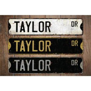 Taylor-Name-Sign-Premium-Quality-Rustic-Metal-Sign-Images