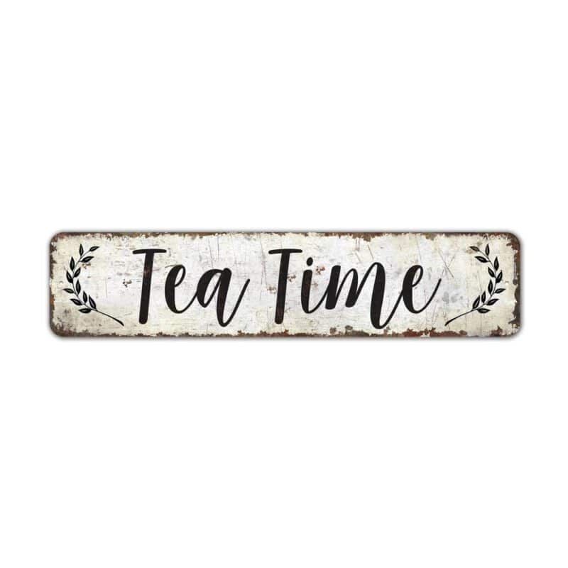 Tea-Time-Sign-Premium-Quality-Rustic-Metal-Sign-2