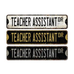 Teacher-Assistant-Premium-Quality-Rustic-Metal-Sign-2