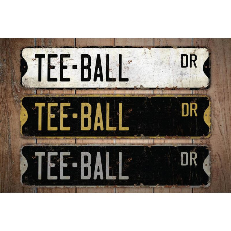 Tee-Ball-Premium-Quality-Rustic-Metal-Sign-Images