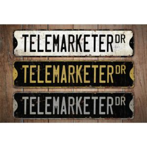 Telemarketer-Premium-Quality-Rustic-Metal-Sign-Images