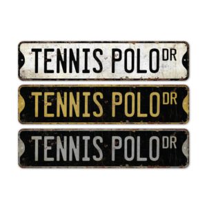 Tennis-Polo-Premium-Quality-Rustic-Metal-Sign-2