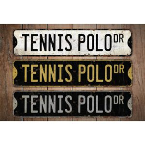 Tennis-Polo-Premium-Quality-Rustic-Metal-Sign-Images