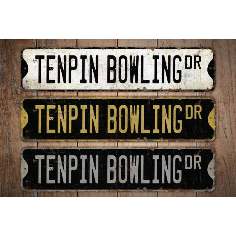 Tenpin-Bowling-Premium-Quality-Rustic-Metal-Sign-Images