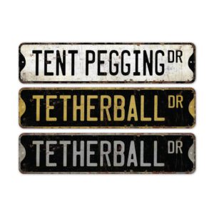 Tent-Pegging-Premium-Quality-Rustic-Metal-Sign-2