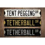 Tent-Pegging-Premium-Quality-Rustic-Metal-Sign-Images